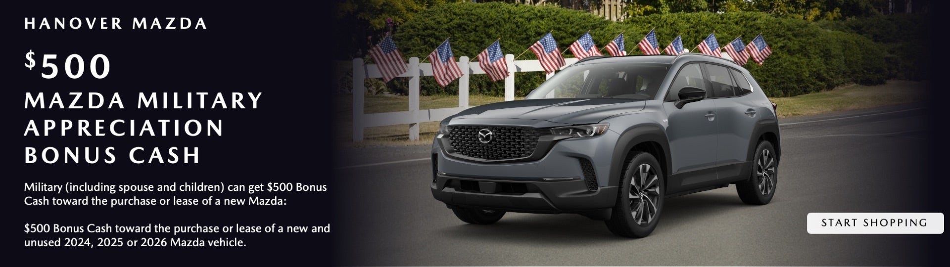 MAZDA MILITARY APPRECIATION BONUS CASH